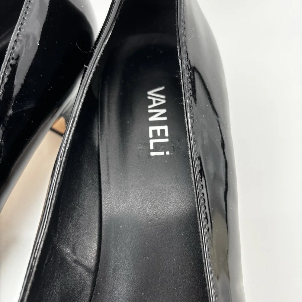 Comfortview Women's The Flynn Slip On Pump Patent Leather Bow Sz 10M